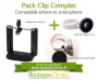 Pack Clip & Adaptateur - Objectif Fisheye, Macro/Grand Angle et adaptateur iPhone Smartphone